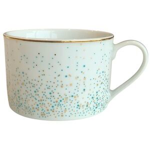 Grace’s Teaware Mug Cup Blue Gold Dots 8oz